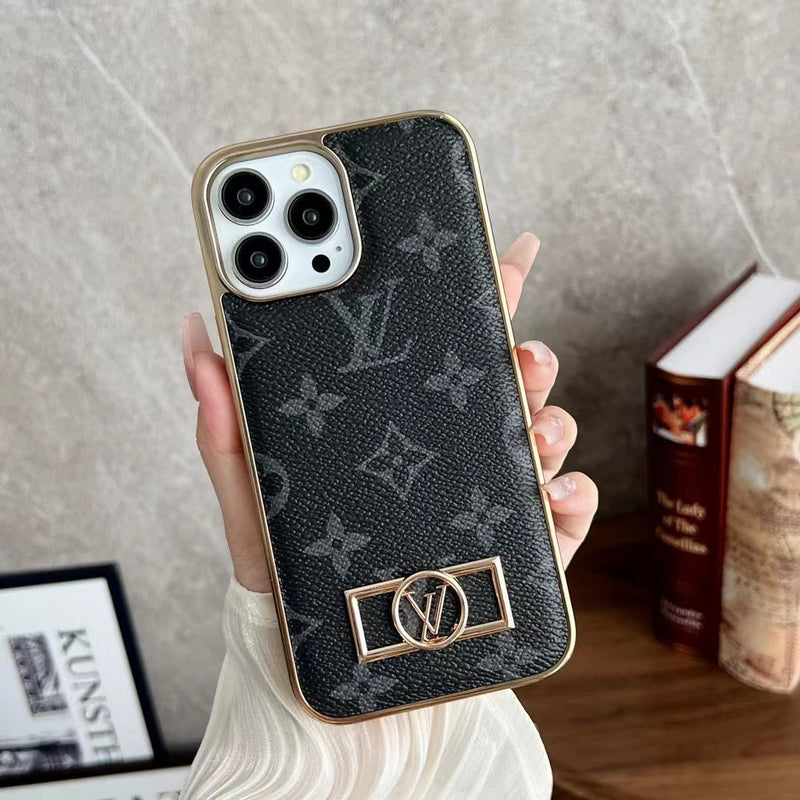 Luxury LV Leather iPhone case